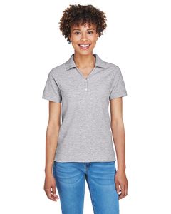 Devon & Jones D100W - Ladies Pima Piqué Short-Sleeve Y-Collar Polo