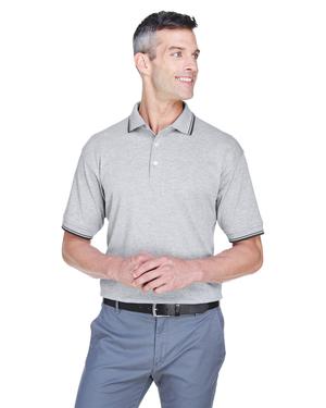 Devon & Jones D140 - Mens Tipped Perfect Pima Interlock Polo