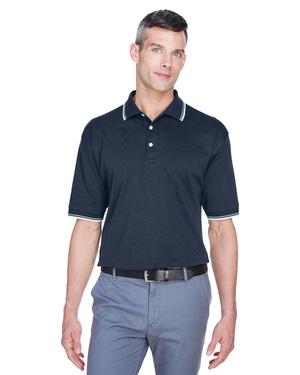 Devon & Jones D140 - Mens Tipped Perfect Pima Interlock Polo