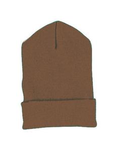 Yupoong 1501 - Cuffed Knit Cap Brown
