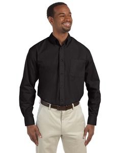 Harriton M510T - Mens Tall 3.1 oz. Essential Long-Sleeve Poplin