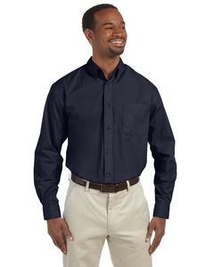 Harriton M510T - Mens Tall 3.1 oz. Essential Long-Sleeve Poplin