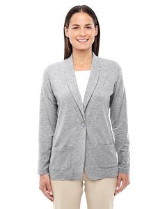 Devon & Jones DP462W - Ladies Perfect Fit  Shawl Collar Cardigan Grey Heather