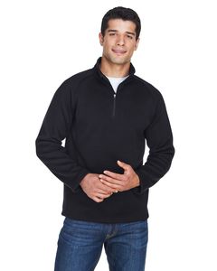 Devon & Jones DG792 - Men's Bristol Sweater Fleece Half-Zip Black