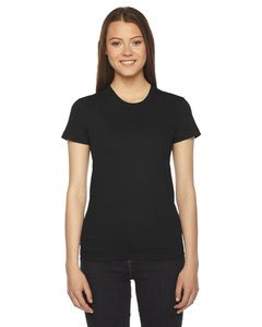 American Apparel 2102 - Ladies Fine Jersey Short-Sleeve T-Shirt Black