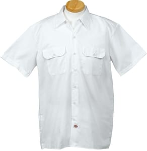 Dickies 1574 - Men's 5.25 oz. Short-Sleeve Work Shirt White