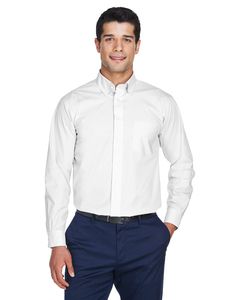 Devon & Jones D620 - Men's Crown Collection Solid Broadcloth White