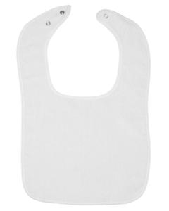 Rabbit Skins 1003 - Infants' Terry Snap Bib White/White