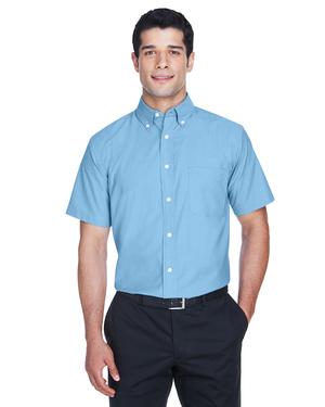 Harriton M600S - Mens Short-Sleeve Oxford with Stain-Release