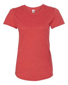 Anvil 6750L - Women's Triblend Scoopneck T-Shirt Heather Red