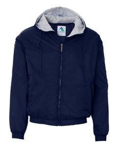 Augusta Sportswear 3280 - Hooded Taffeta Jacket/Fleece Lined Navy