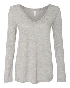 Bella + Canvas 8855 - Women's Flowy Long Sleeve Tee Athletic Heather