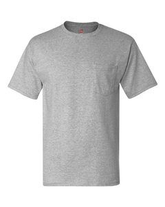 Hanes 5590 - T-Shirt with a Pocket Light Steel