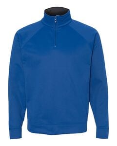 JERZEES PF95MR - 100% Polyester Fleece Quarter-Zip Cadet Collar Sweatshirt Royal blue