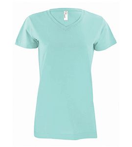 LAT 3507 - Ladies' Fine Jersey V-NeckT-Shirt Chill