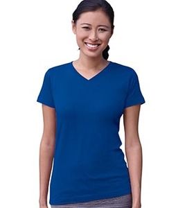 LAT 3507 - Ladies' Fine Jersey V-NeckT-Shirt Royal blue
