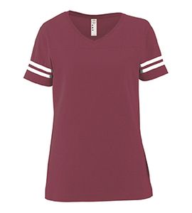 LAT 3537 - Ladies Vintage Football T-Shirt