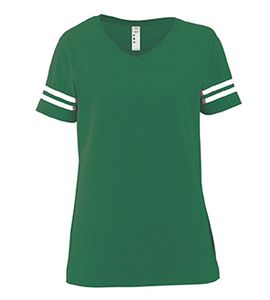LAT 3537 - Ladies' Vintage Football T-Shirt Vintage Green