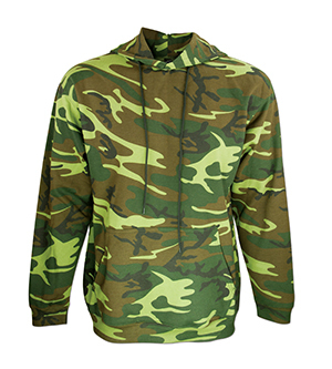 Code Five 3969 - Adult Camouflage Hooded Pullover Sweatshirt