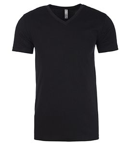 Next Level NL6440 - Men's Premium Fitted Sueded V-Neck Tee Black