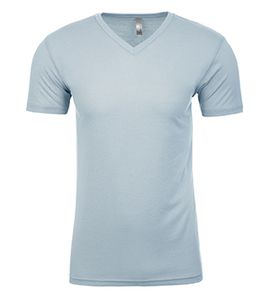 Next Level NL6440 - Men's Premium Fitted Sueded V-Neck Tee Light Blue