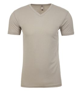 Next Level NL6440 - Men's Premium Fitted Sueded V-Neck Tee Sand