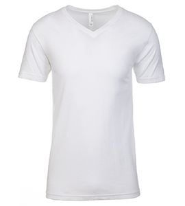 Next Level NL6440 - Men's Premium Fitted Sueded V-Neck Tee White