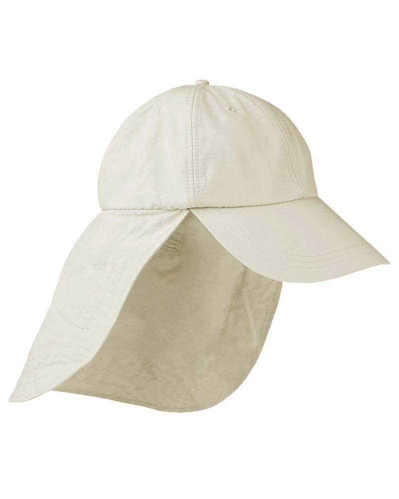 Adams EOM101 - 6-Panel UV Low-Profile Cap with Elongated Bill and Neck Cape