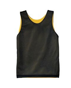 A4 N2206 - Youth Reversible Mesh Tank Shirt Black/Gold