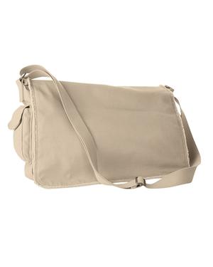 Authentic Pigment 1908 - 14 oz. Pigment-Dyed Raw-Edge Messenger Bag