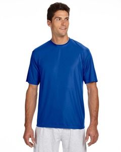 A4 N3142 - Men's Shorts Sleeve Cooling Performance Crew Shirt Royal blue