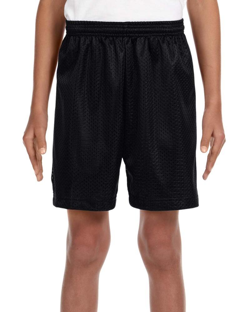 A4 NB5301 - Youth 6" Inseam Lined Tricot Mesh Shorts