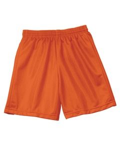 A4 NB5301 - Youth 6" Inseam Lined Tricot Mesh Shorts Athletic Orange