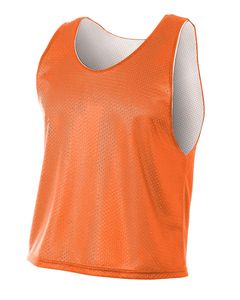 A4 N2274 - Men's Lacrosse Reversible Practice Jersey Orange/White