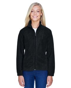 Harriton M990W - Ladies 8 oz. Full-Zip Fleece Black