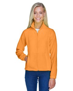 Harriton M990W - Ladies 8 oz. Full-Zip Fleece Safety Orange