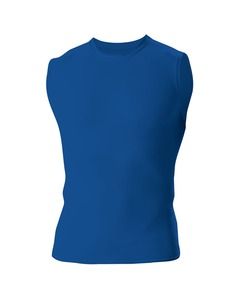 A4 N2306 - Men's Compression Muscle Shirt Royal blue