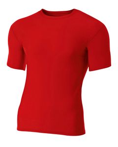 A4 N3130 - Shorts Sleeve Compression Crew Shirt