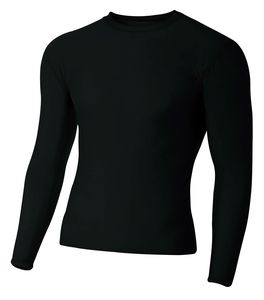 A4 N3133 - Long Sleeve Compression Crew Shirt Black