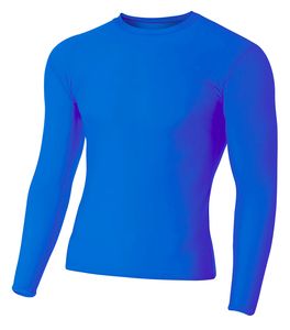 A4 N3133 - Long Sleeve Compression Crew Shirt Royal blue