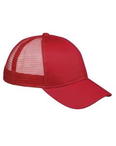 Big Accessories BX019 - 6-Panel Structured Trucker Cap Red