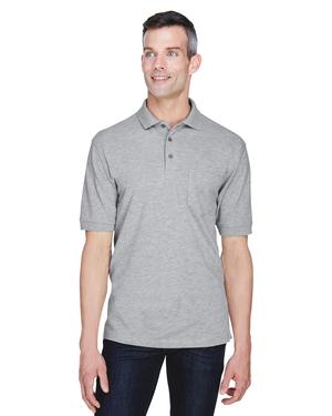 Harriton M265P - 5.6 oz. Easy Blend Polo 
with Pocket