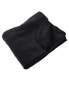 Harriton M999 - 12.7 oz. Fleece Blanket Black