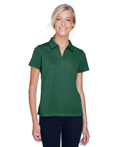 Harriton M353W - Ladies Double Mesh Sport Shirt Dark Green