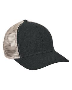 Big Accessories BA540 - Sport Trucker Cap Black/Tan