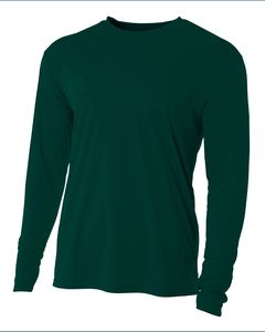 A4 NB3165 - Youth Long Sleeve Cooling Performance Crew Shirt Forest Green