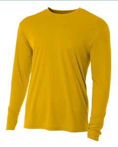 A4 NB3165 - Youth Long Sleeve Cooling Performance Crew Shirt Gold