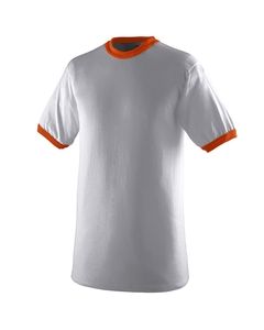 Augusta 710 - Ringer T-Shirt Athletic Hthr/Orange