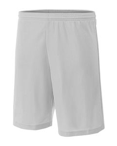 A4 NB5184 - Youth 6" Inseam Micro Mesh Shorts Silver