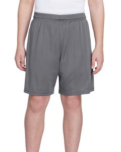 A4 NB5244 - Youth 6" Inseam Cooling Performance Shorts Graphite